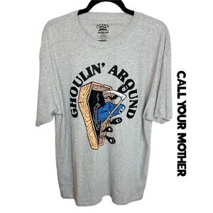 CALL YOUR MOTHER Ghoulin’ Around Halloween T-Shirt Men’s (Unisex) Sz XL